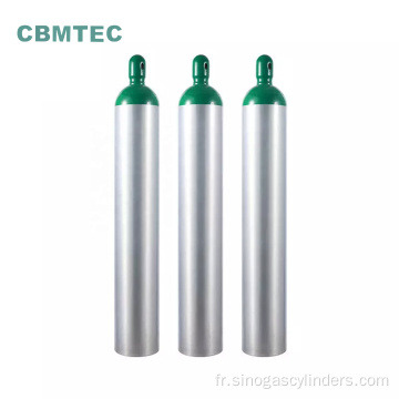 Cylindres d&#39;oxygène en aluminium médical de 4,6L de haute qualité